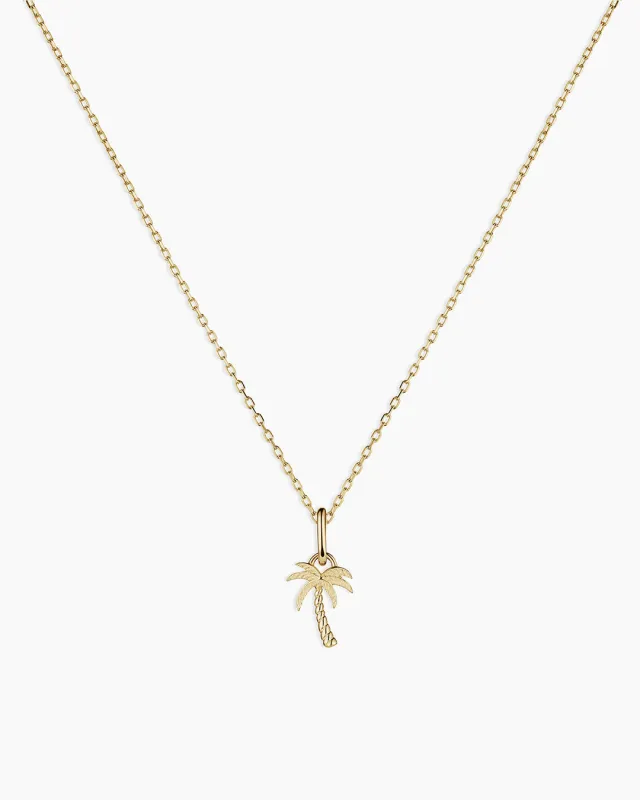 14k Gold Palm Charm Necklace sold by Gorjana