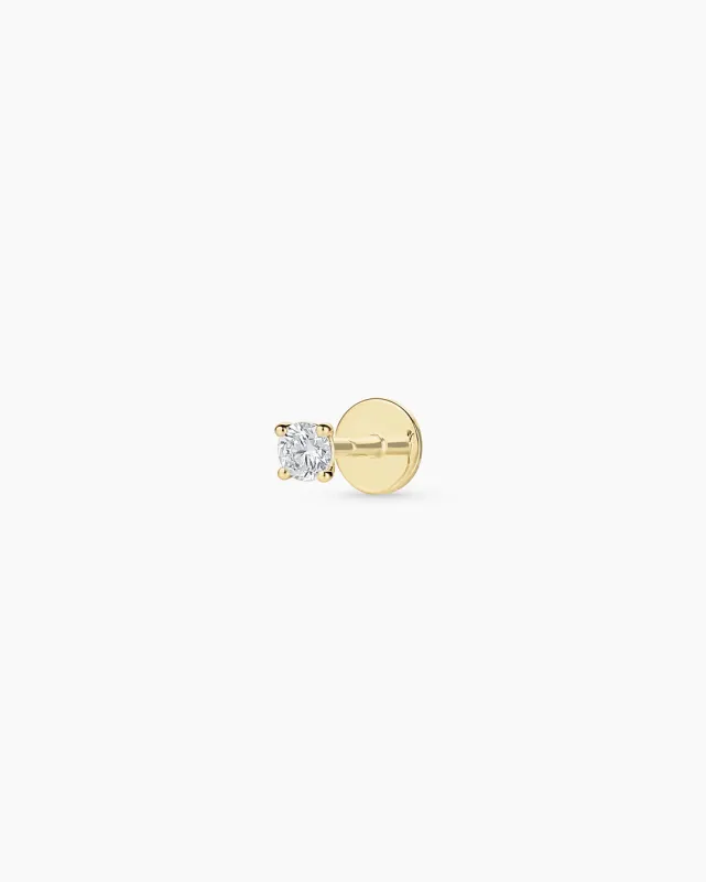 Lab Grown Diamond Solitaire Flat Back Single Stud sold by Gorjana