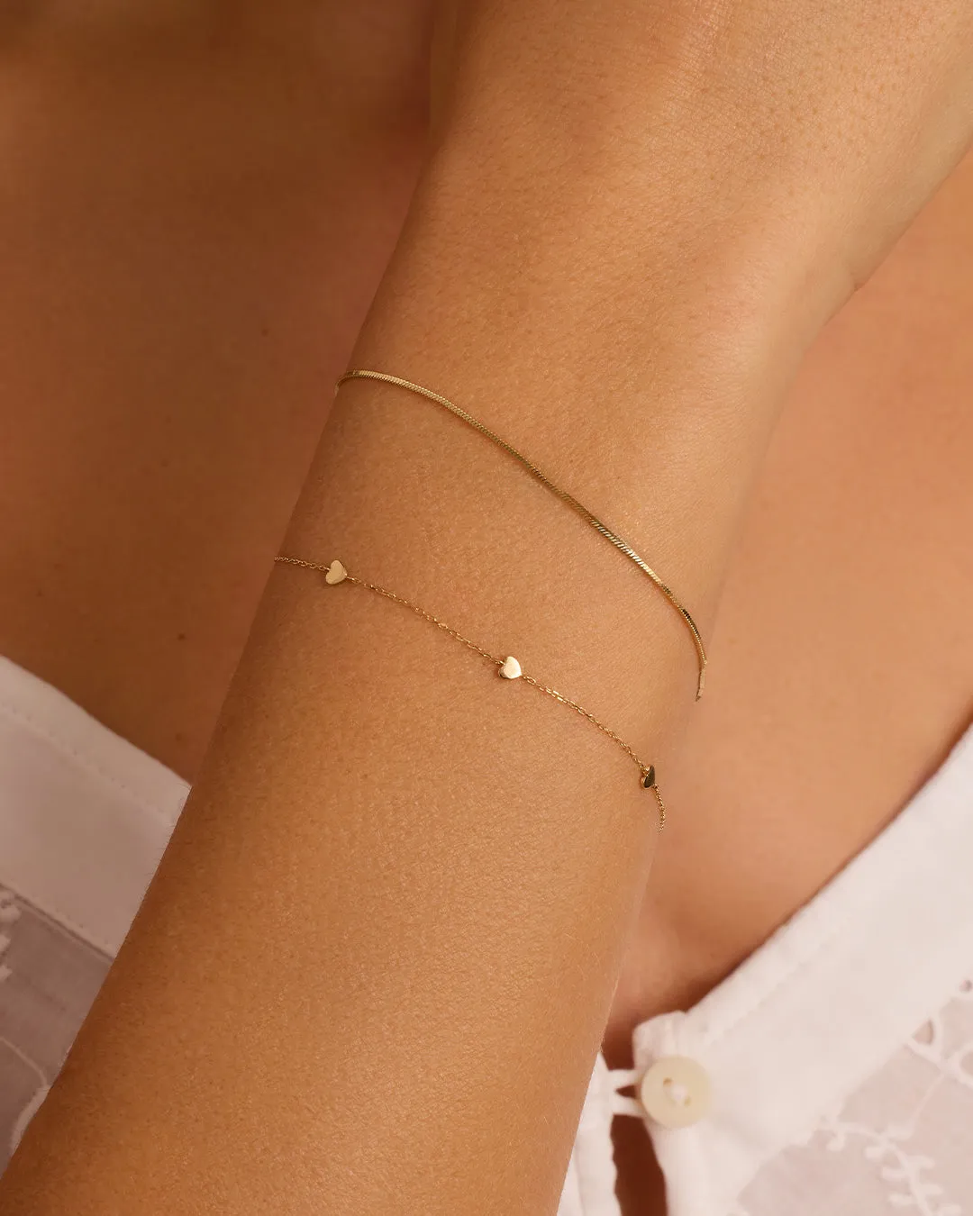 14K Gold Amour Bracelet sold by Gorjana product image thumbnail 3