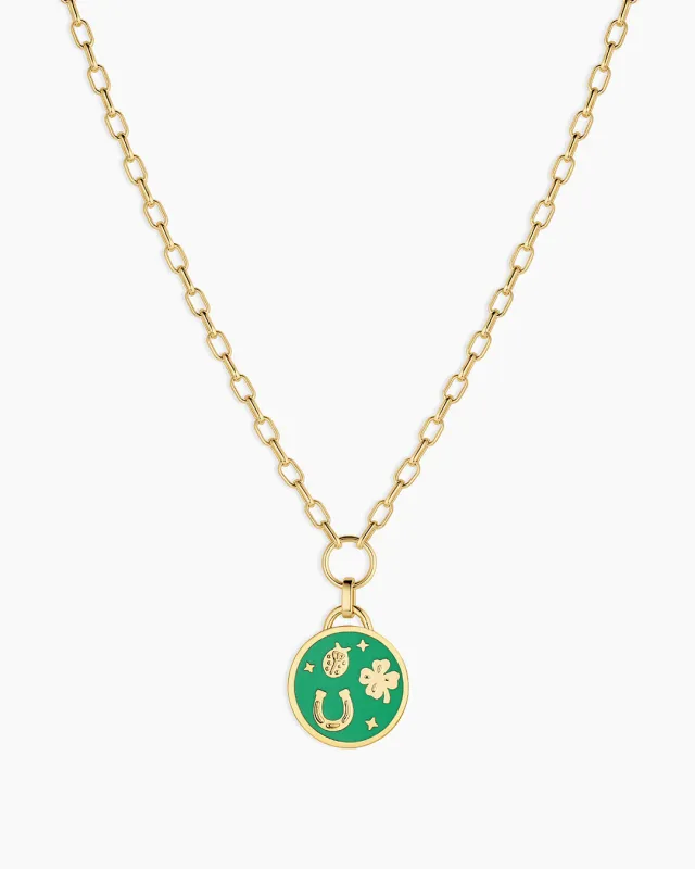Feeling Lucky Coin Necklace sold by Gorjana