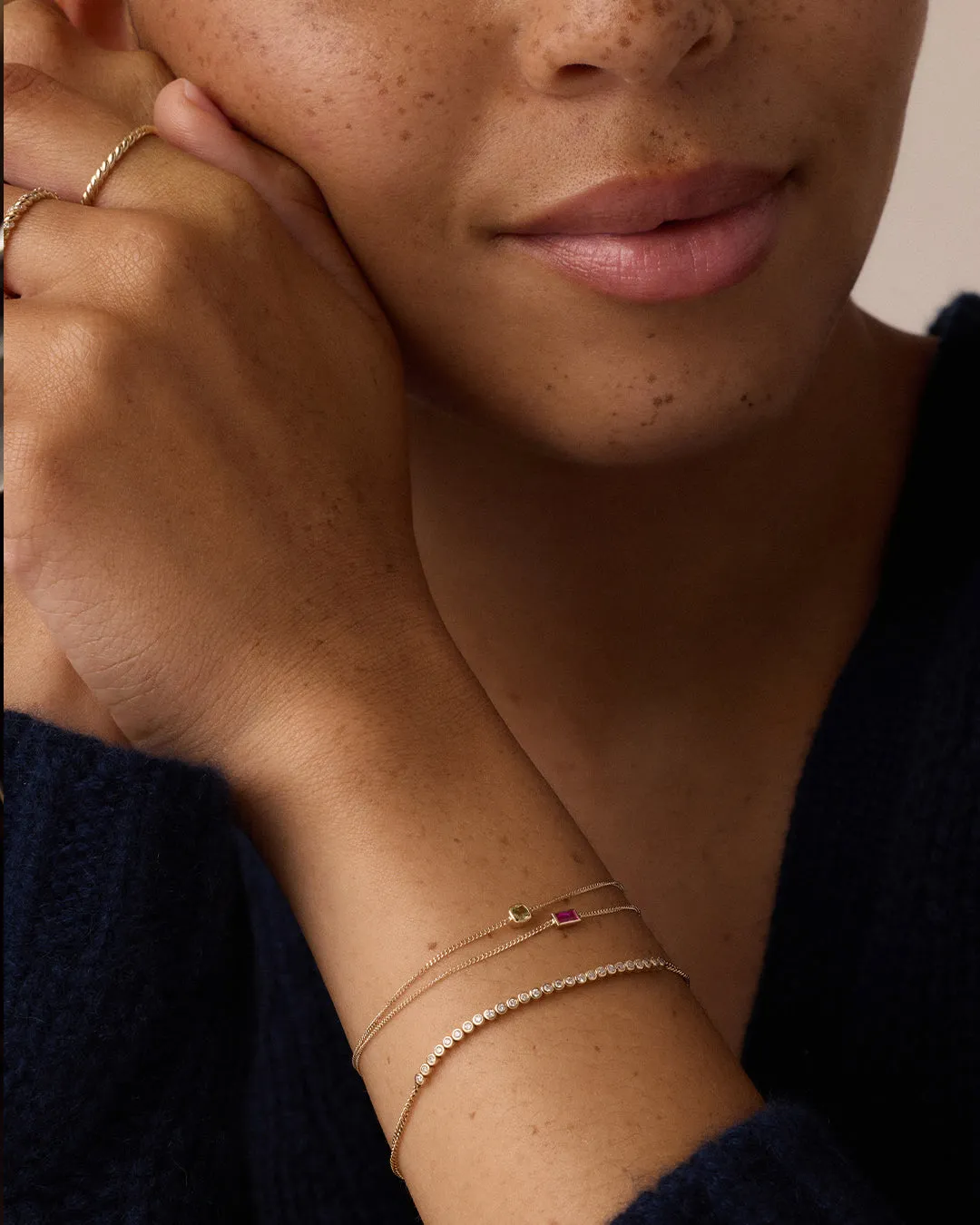 14K Gold Wilder Birthstone Bracelet sold by Gorjana product image thumbnail 3