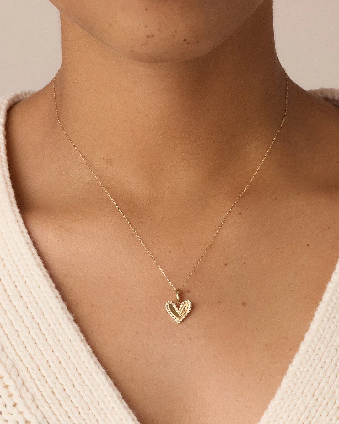 14K Diamond Adore Love Charm sold by Gorjana product image thumbnail 2