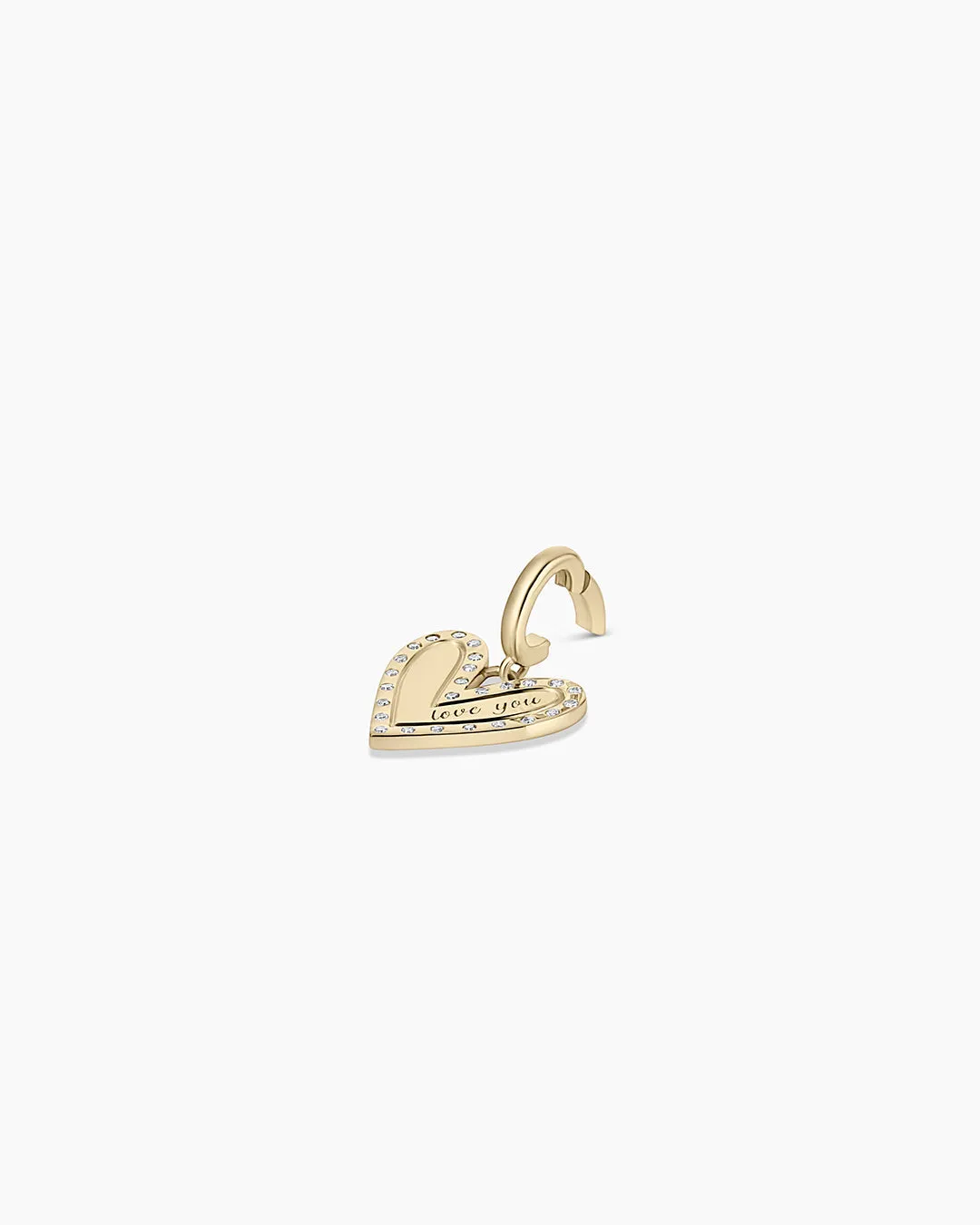 14K Diamond Adore Love Charm sold by Gorjana product image thumbnail 4