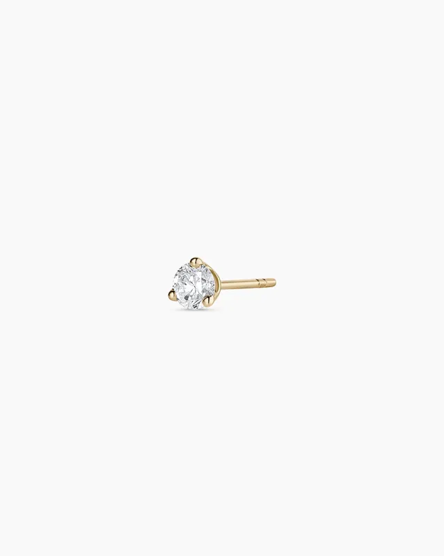Lab Grown Diamond Solitaire Single Stud sold by Gorjana