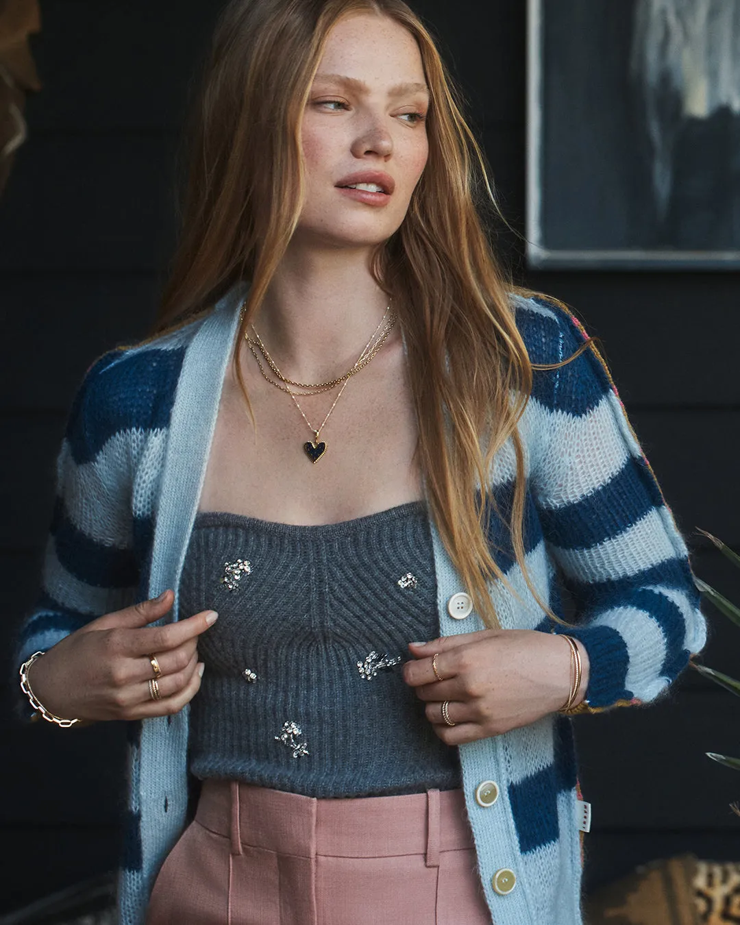 Vintage Heart Star Charm Necklace sold by Gorjana product image thumbnail 3