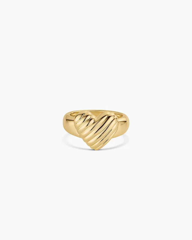 Campbell Heart Ring sold by Gorjana