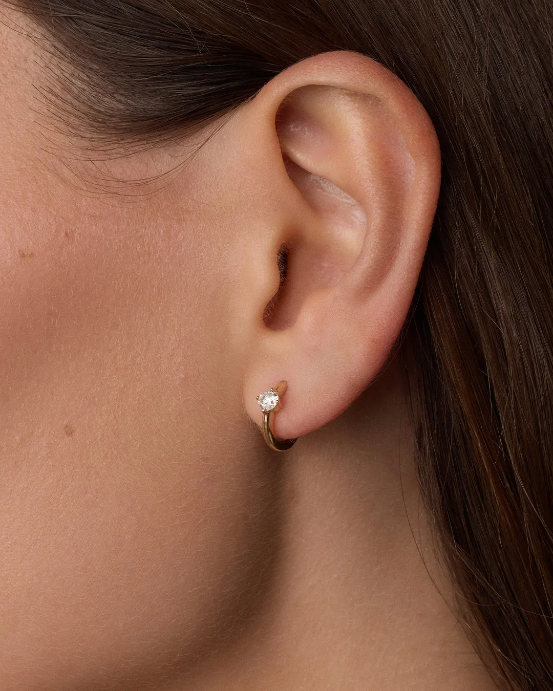 Lab Grown Diamond Solitaire Single Huggie sold by Gorjana product image thumbnail 2