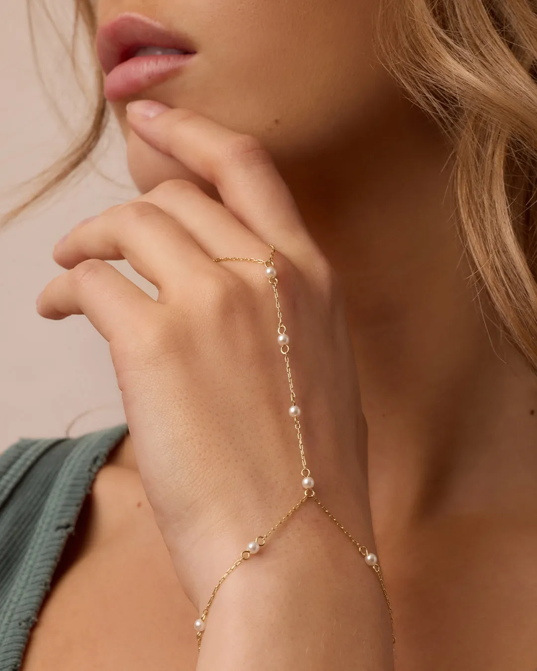 Finley Pearl Hand Chain sold by Gorjana product image thumbnail 2