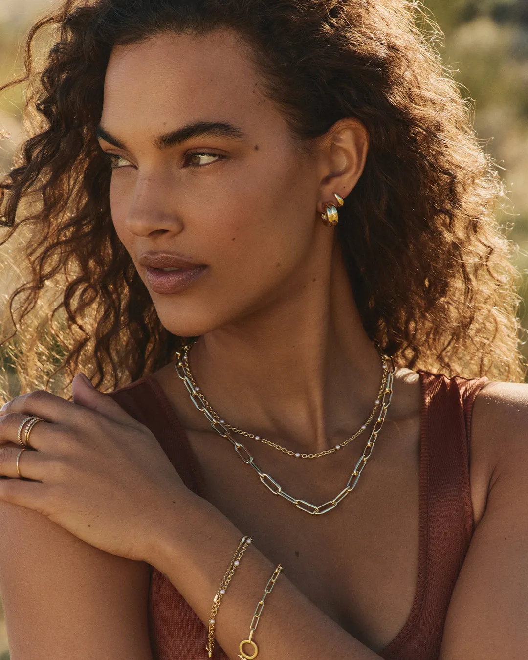 Finley Pearl Dot Necklace sold by Gorjana product image thumbnail 5