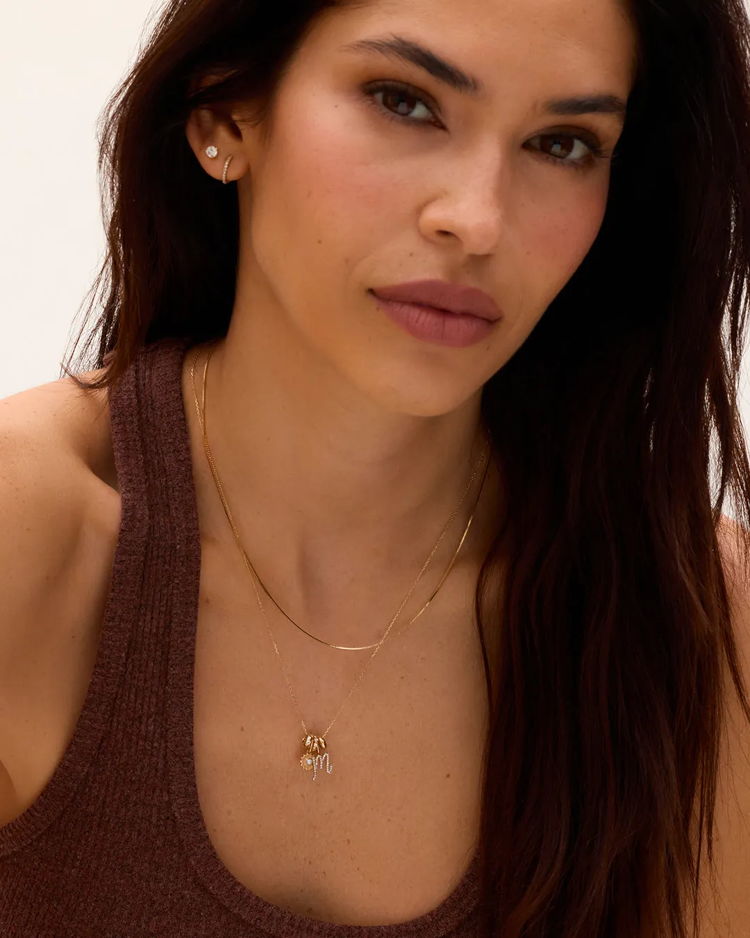 14K Gold Lou Halo Charm Necklace sold by Gorjana product image thumbnail 3