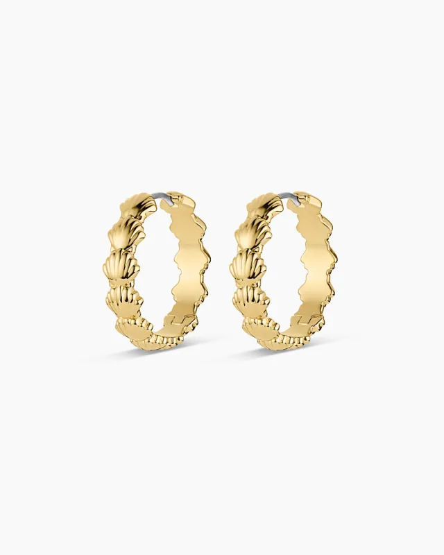 Scallop Mini Hoops made by Gorjana