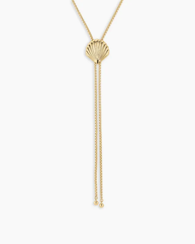 Scallop Bolo Necklace made by Gorjana
