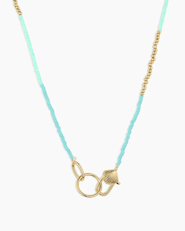Scallop Padlock Bay Necklace made by Gorjana