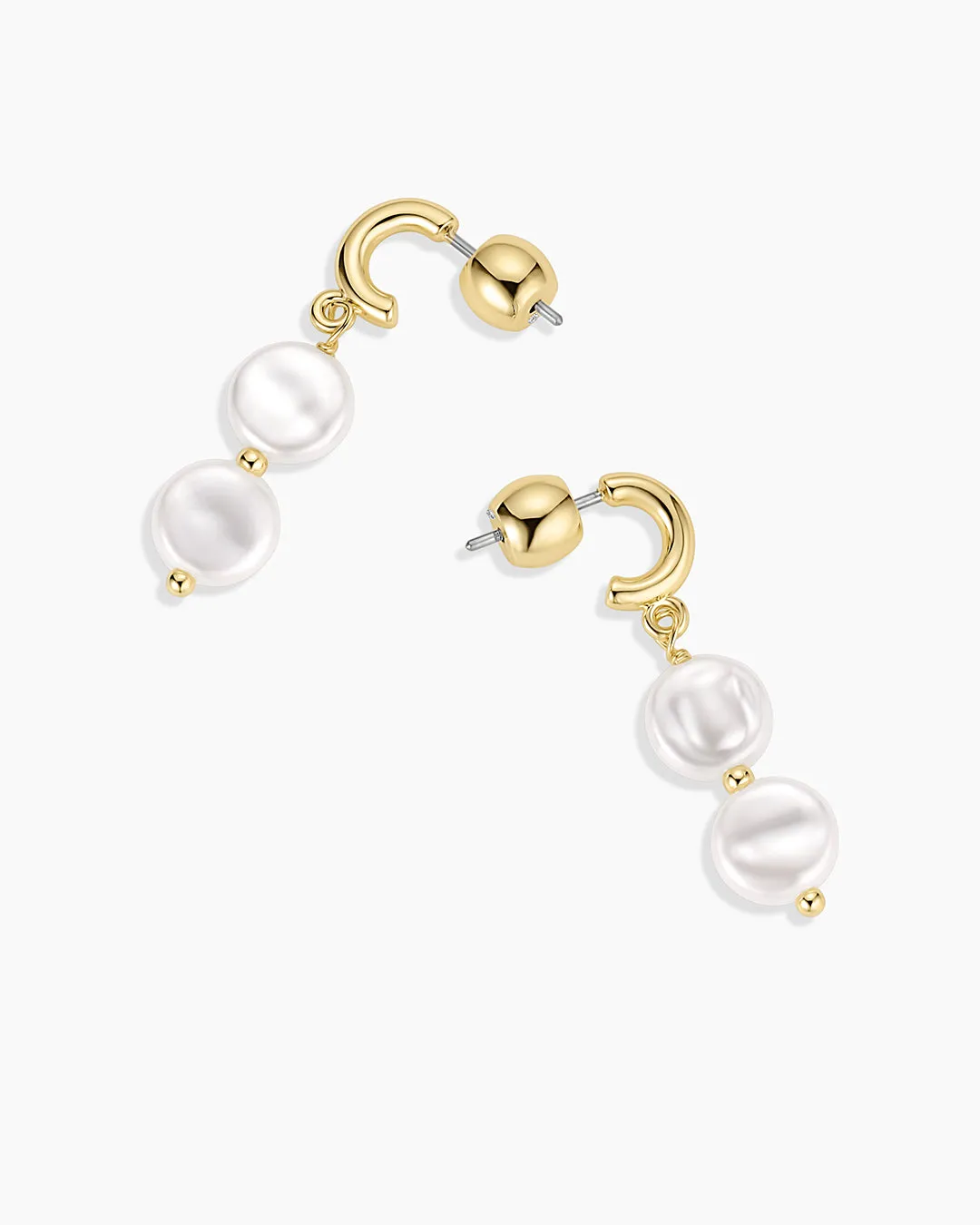 Reese Pearl Drop Huggies sold by Gorjana product image thumbnail 4