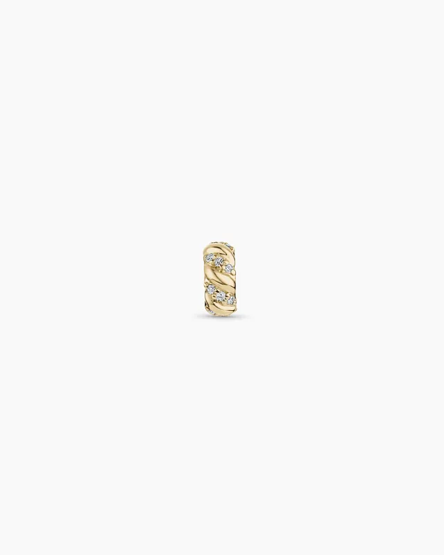 14K Diamond Crew Halo Charm made by Gorjana