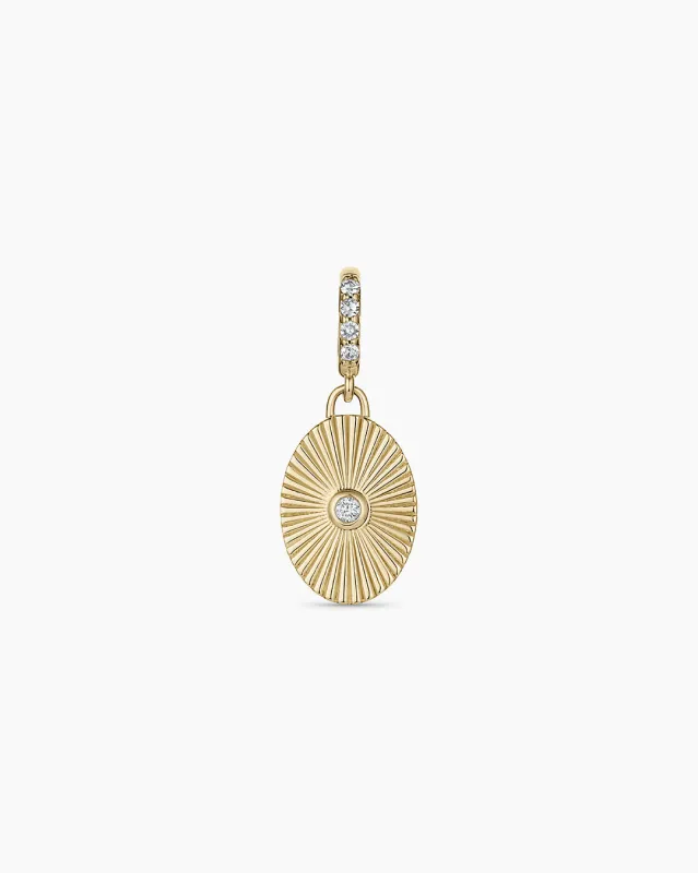 14K Diamond Golden Hour Charm made by Gorjana