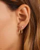 14k Gold Rose Hoops sold by Gorjana