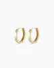 14k Gold Rose Hoops sold by Gorjana