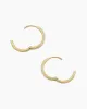 14k Gold Rose Hoops sold by Gorjana