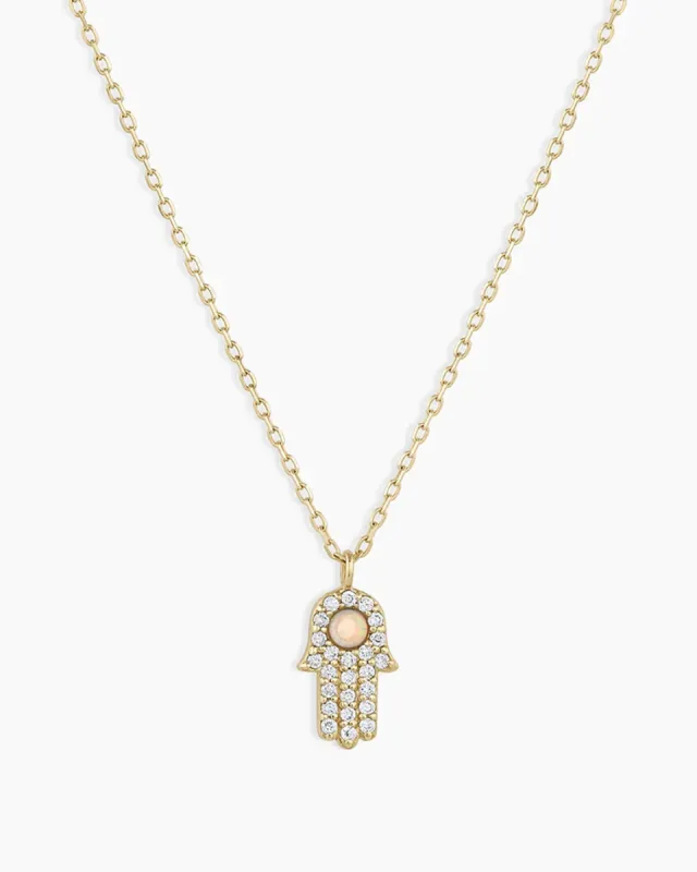 Diamond Hamsa Necklace sold by Gorjana