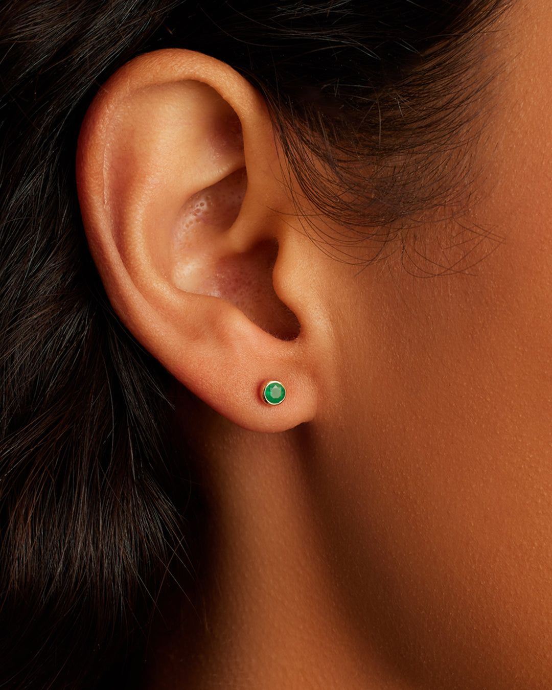 Classic Emerald Stud sold by Gorjana product image thumbnail 2