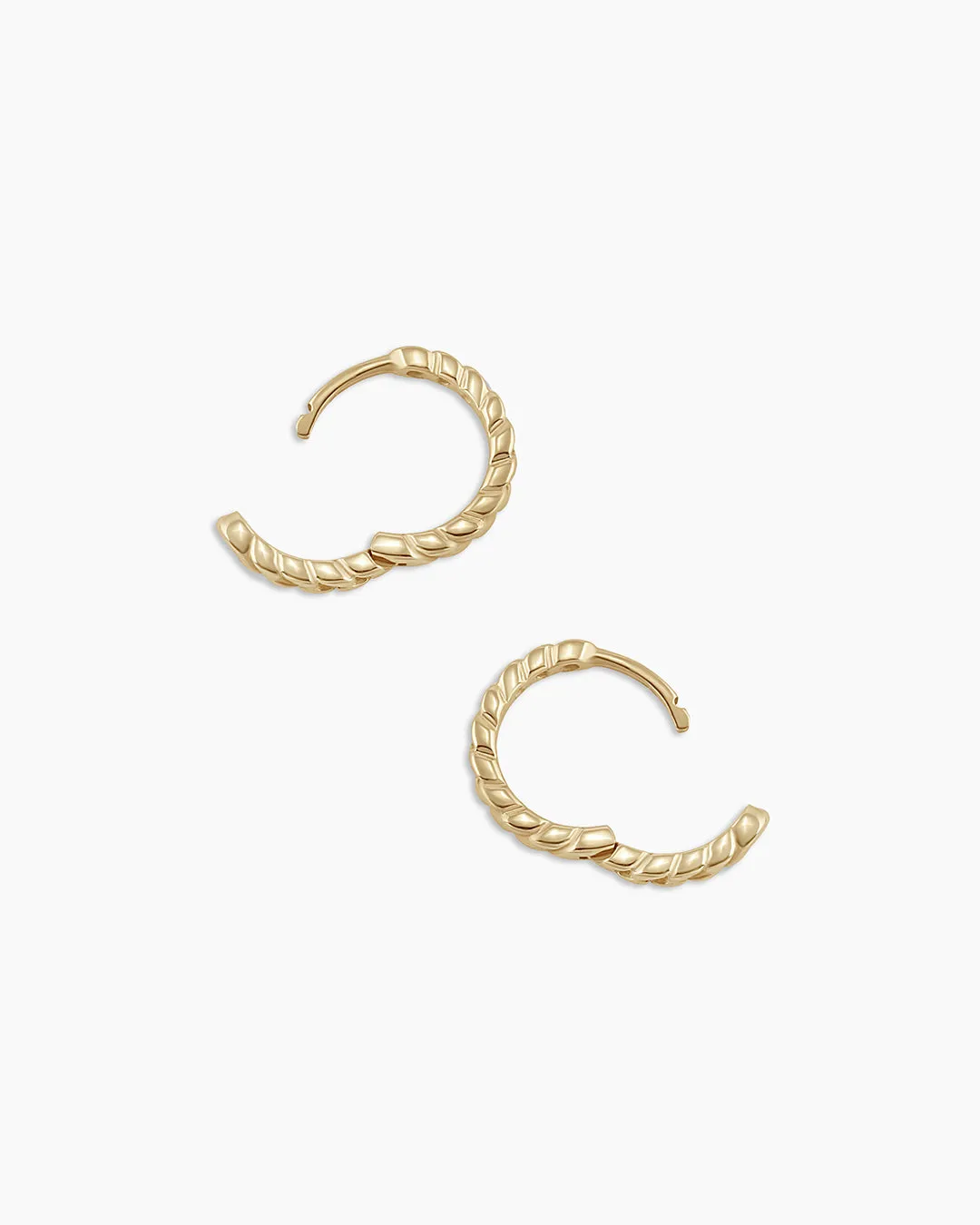 14k Gold Wilder Huggies sold by Gorjana product image thumbnail 4