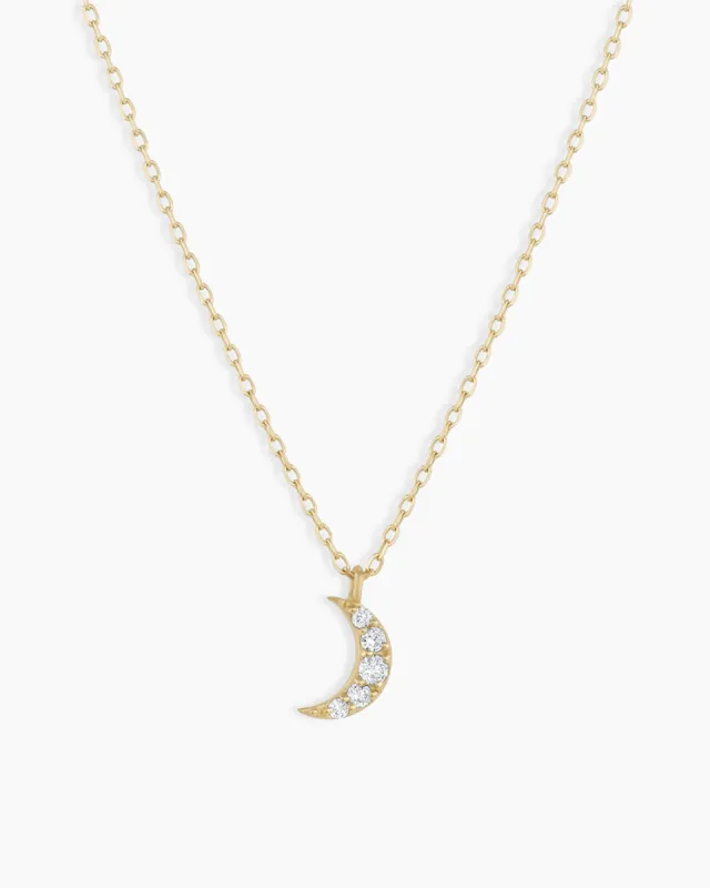 Diamond Crescent Necklace sold by Gorjana