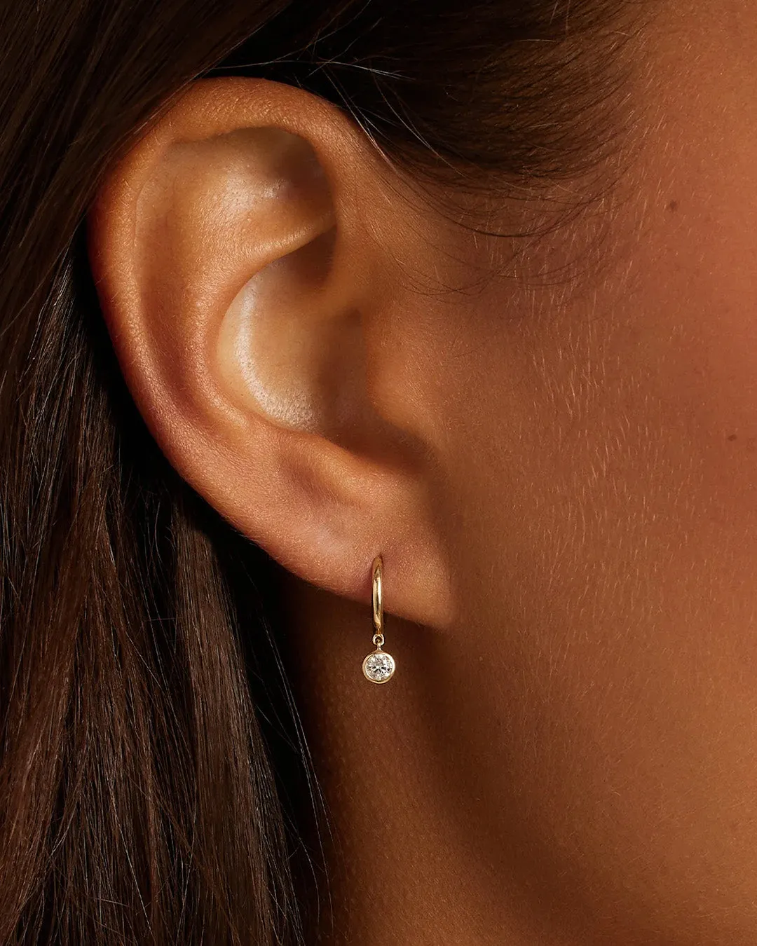 Classic Diamond Charm Huggies sold by Gorjana product image thumbnail 3