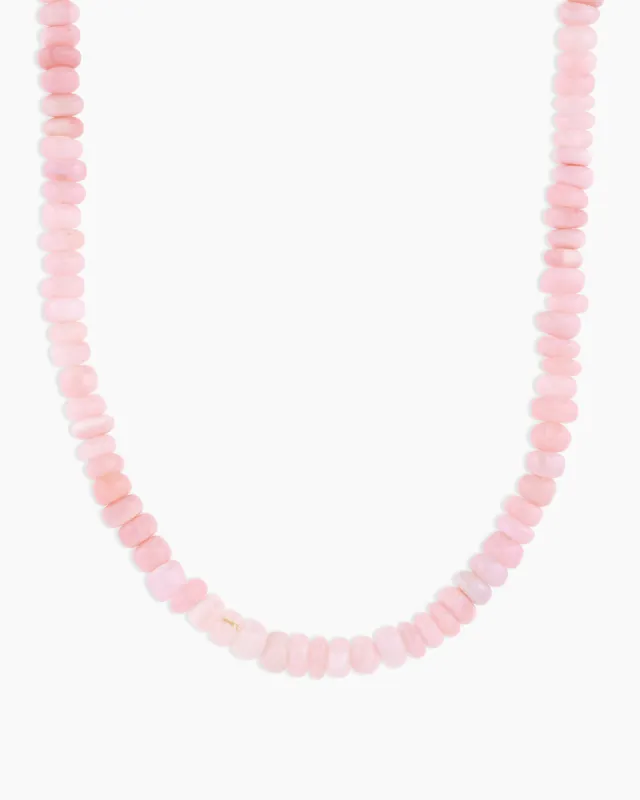 14k Gold Pink Peruvian Opal Necklace sold by Gorjana