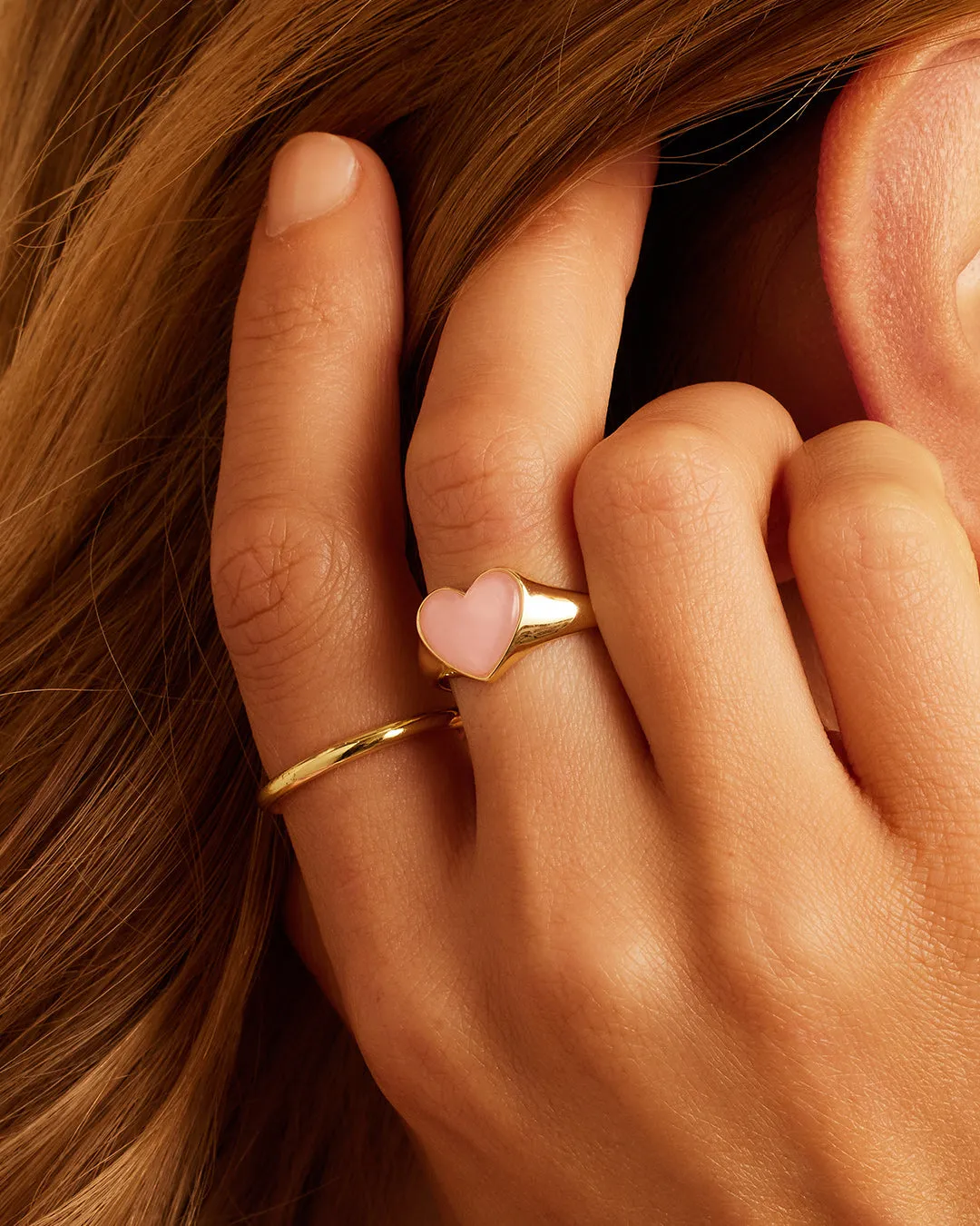 Lou Gemstone Ring - Rose Quartz sold by Gorjana product image thumbnail 2