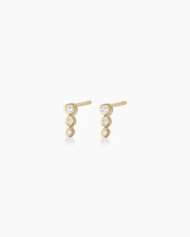 Diamond Tiered Studs sold by Gorjana
