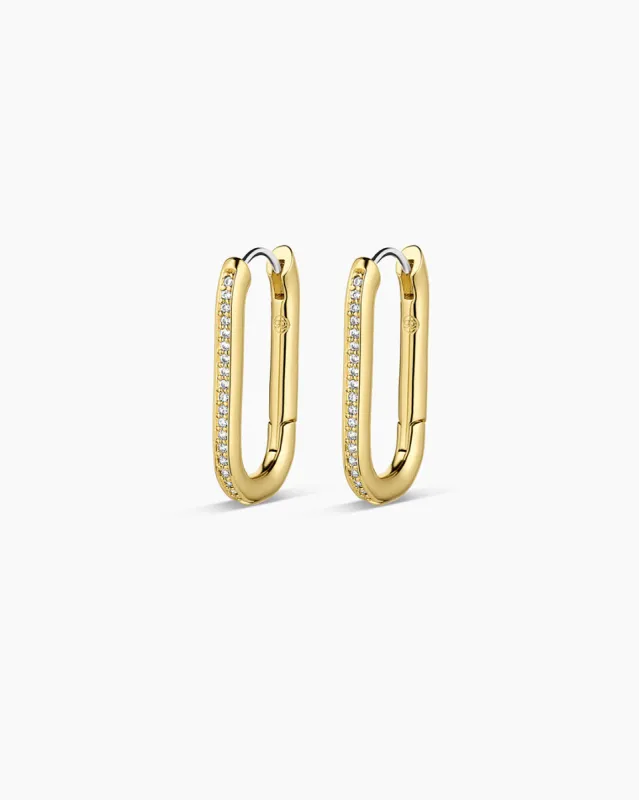 Zoey Shimmer Hoops sold by Gorjana