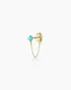 Turquoise Newport Chain Huggies sold by Gorjana