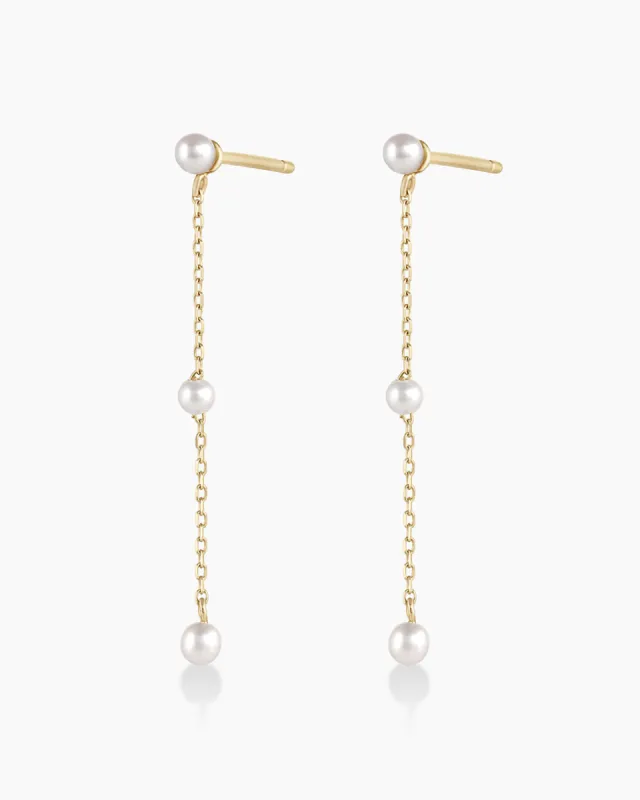 Newport Pearl Earrings sold by Gorjana