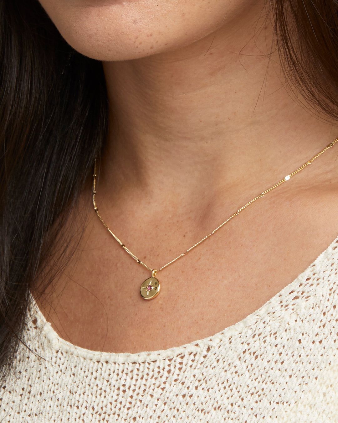 Power Birthstone Coin Necklace (July) sold by Gorjana product image thumbnail 2