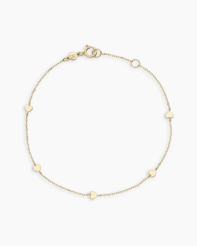 14k Gold Heart Bracelet sold by Gorjana