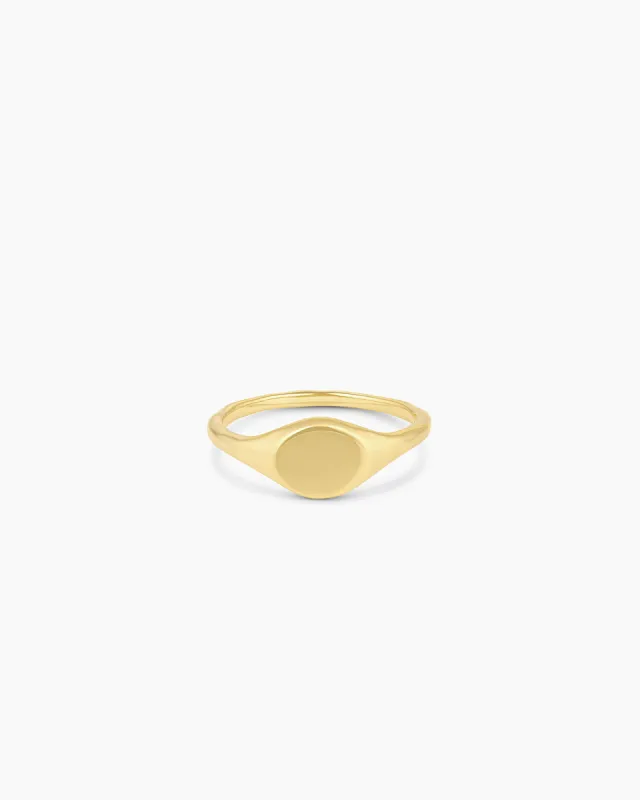 Bespoke Signet Ring (gold) sold by Gorjana
