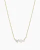 Diamond and White Sapphire Amara Cluster Necklace sold by Gorjana