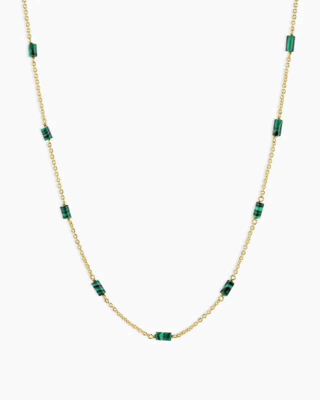 Tatum Bead Necklace (Malachite Green) sold by Gorjana