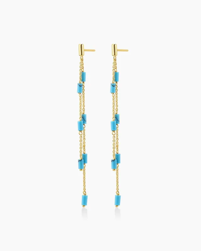 Tatum Bead Earrings (Turquoise) sold by Gorjana