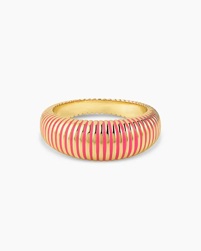 Catalina Enamel Ring (Pink) sold by Gorjana