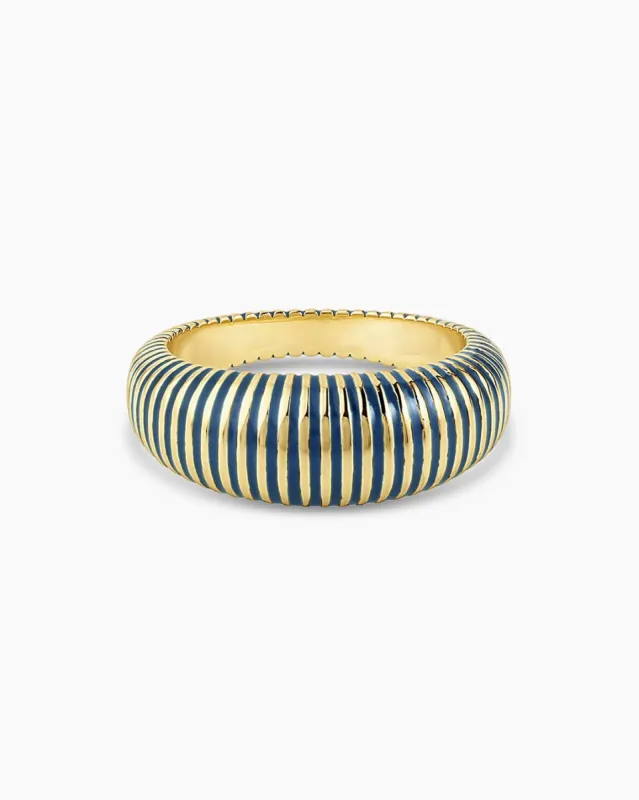 Catalina Enamel Ring (Navy) sold by Gorjana