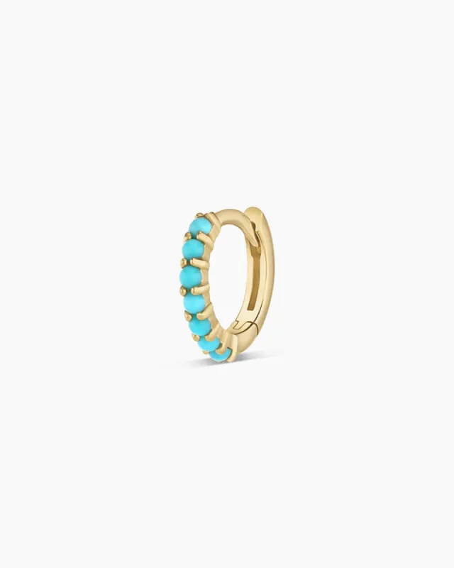 Turquoise Row Huggie sold by Gorjana
