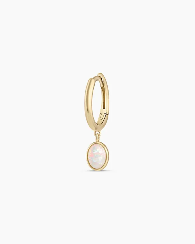 Opal Oval Charm Huggie sold by Gorjana