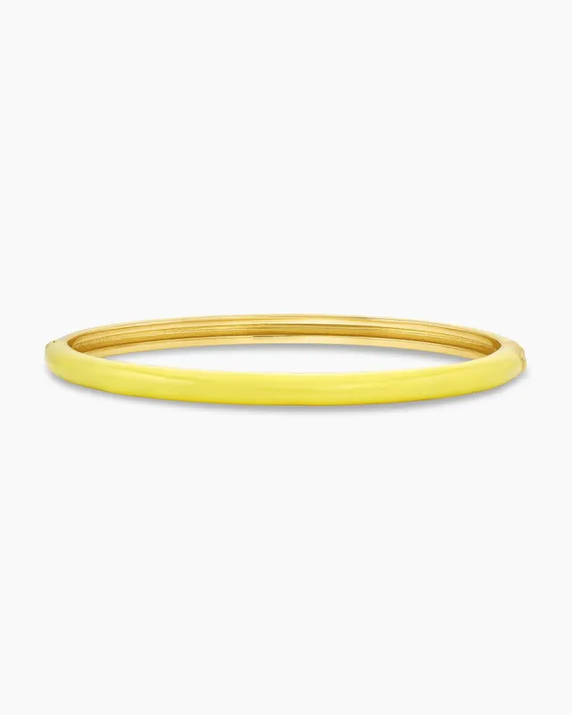 Paseo Enamel Cuff (Yellow) sold by Gorjana