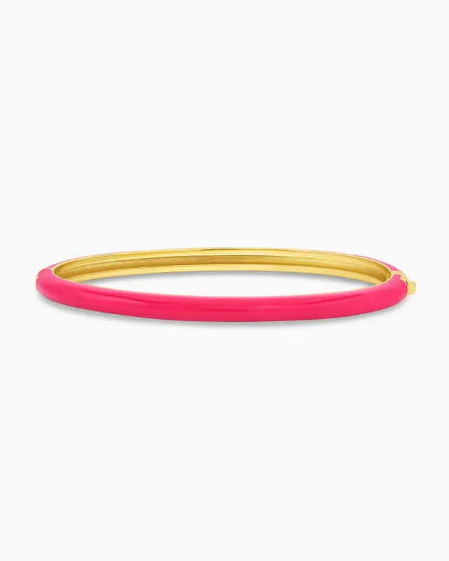 Paseo Enamel Cuff (Magenta) sold by Gorjana