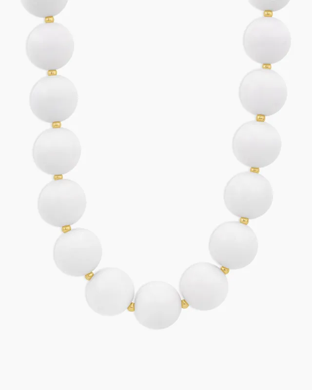 Iris Statement Necklace (White) sold by Gorjana