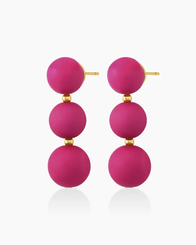 Iris Earrings (Magenta) sold by Gorjana
