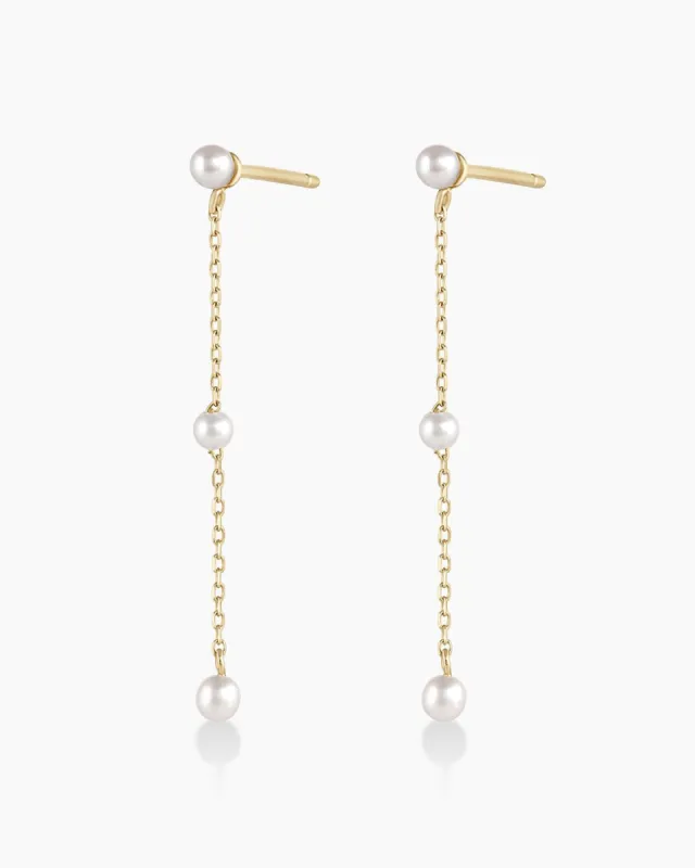 Newport Pearl Earrings sold by Gorjana