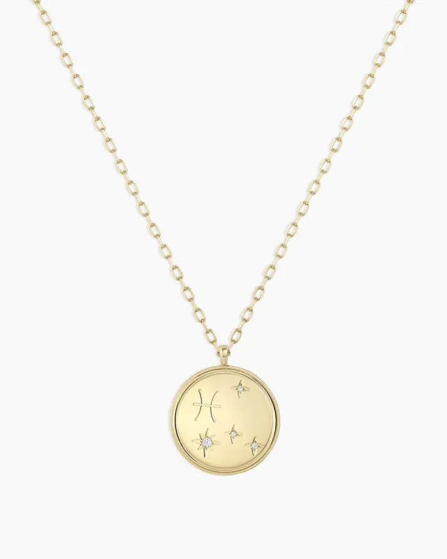 Diamond Zodiac Necklace - Pisces sold by Gorjana